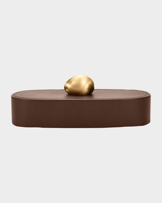 Pebble Long Leather Trinket Box